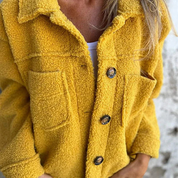 Women's Short Winter Jacket – Lapel Collar