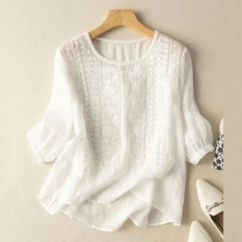 Jimena | Blusa Bordada Elegante