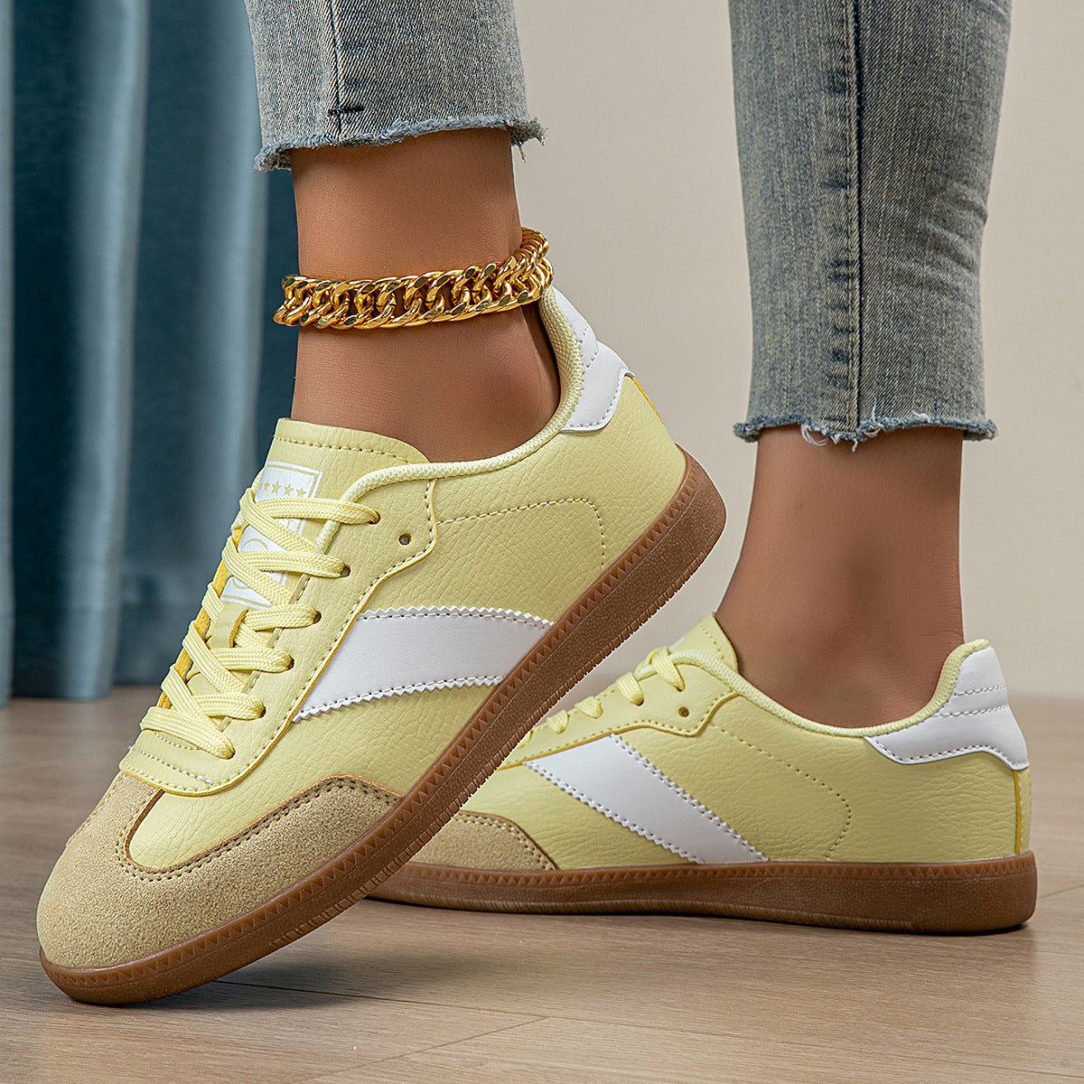 Women's Cozy Lace-Up Sneakers – Breathable