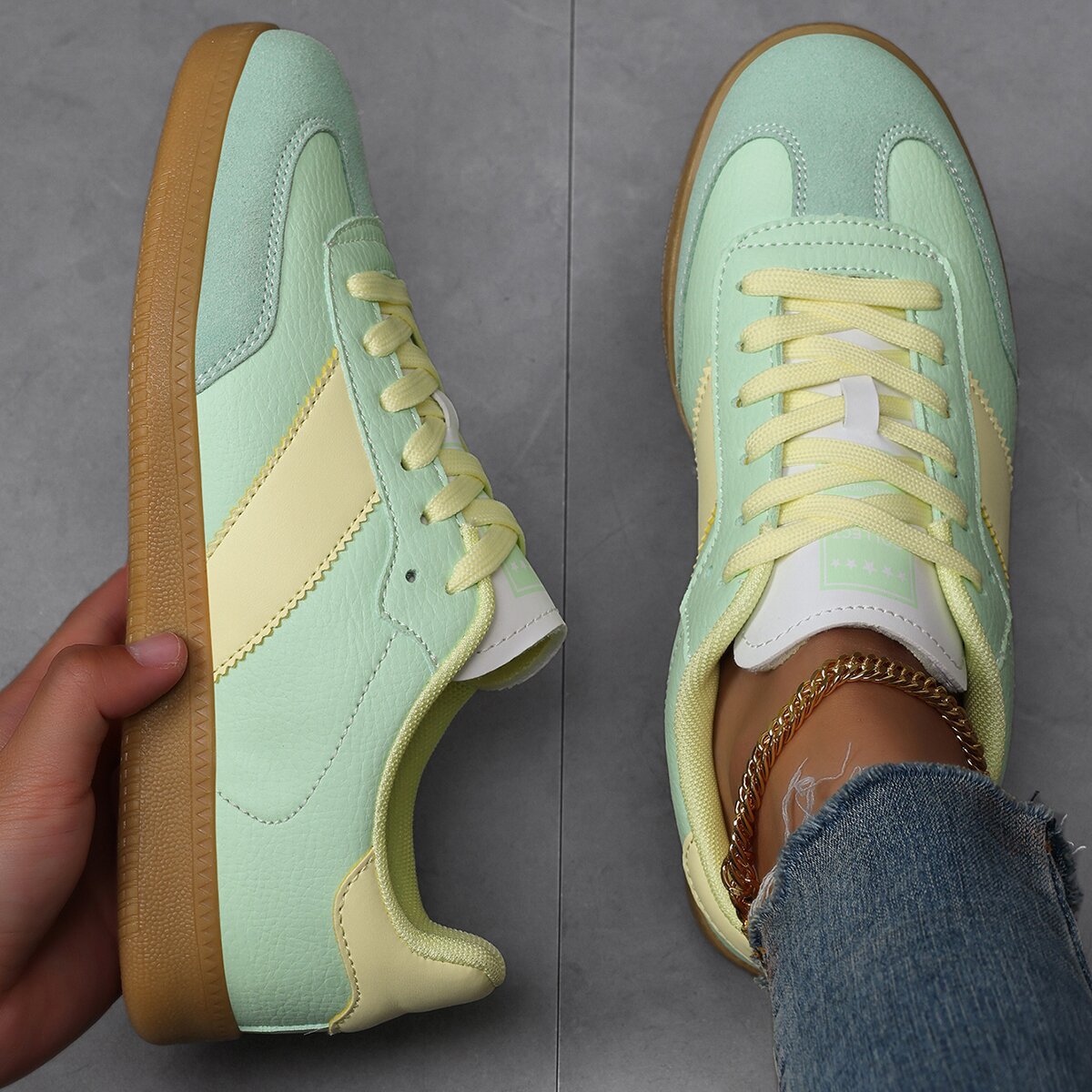 Women's Cozy Lace-Up Sneakers – Breathable