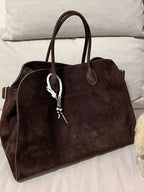 Women's Large Vegan Leather Tote Bag - Spacious Everyday Carry