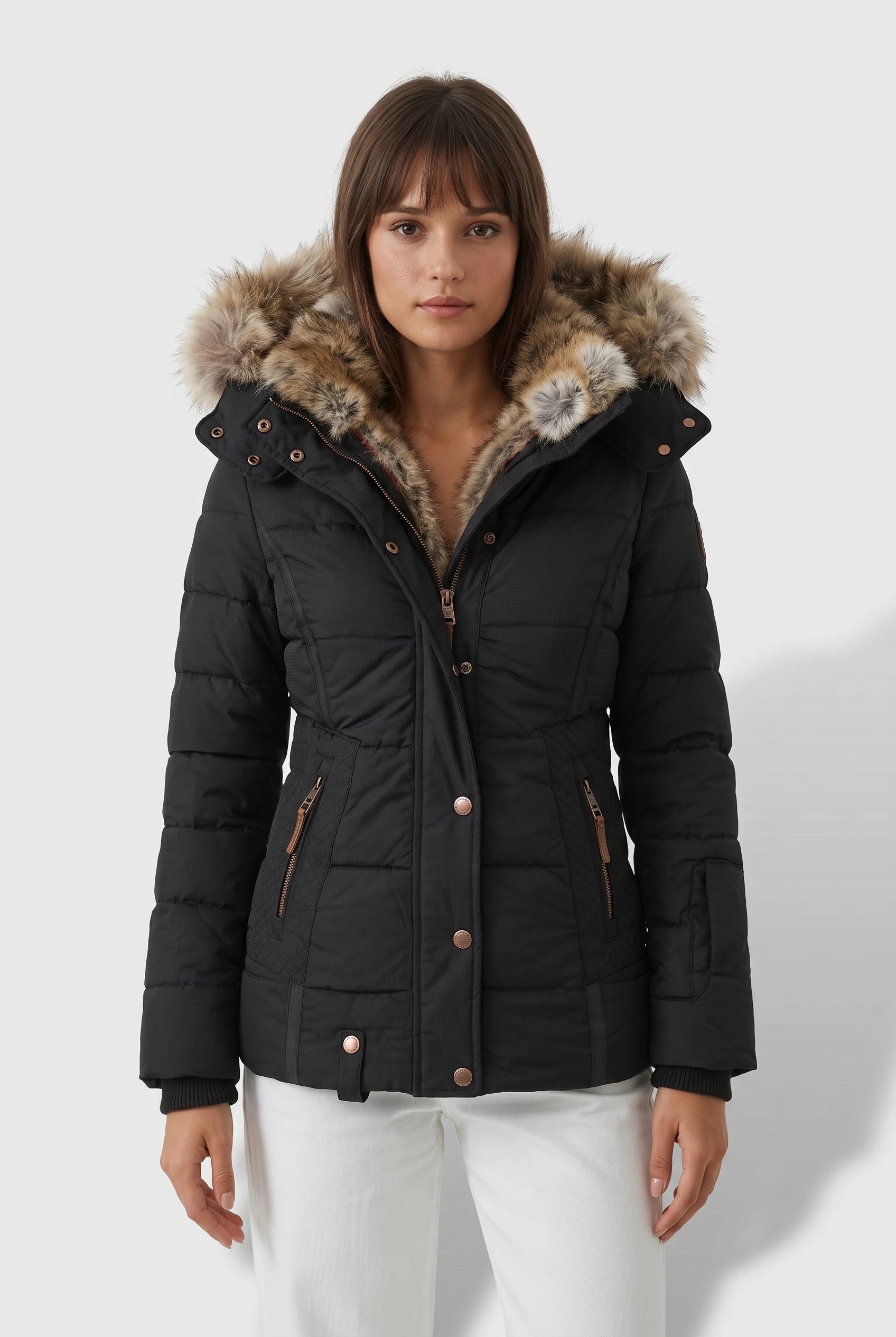Sophia Down Jacket – Fitted Hooded