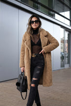 Isla Women’s Long Teddy Coat