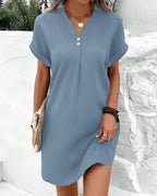 Women's A-Line Summer Dress - Lightweight Breezy Casual Day Style