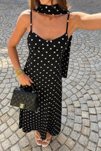 Women's Bodycon Slip Dress – Polka Dot