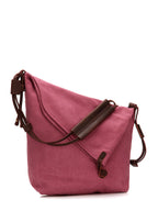 Women's Canvas & Leather Crossbody Bag