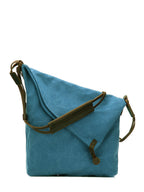 Women's Canvas & Leather Crossbody Bag