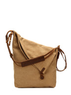 Women's Canvas & Leather Crossbody Bag
