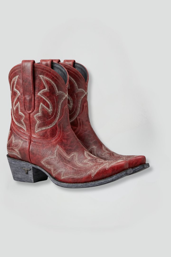 Women's Embroidered Western Boots – Mid-Calf