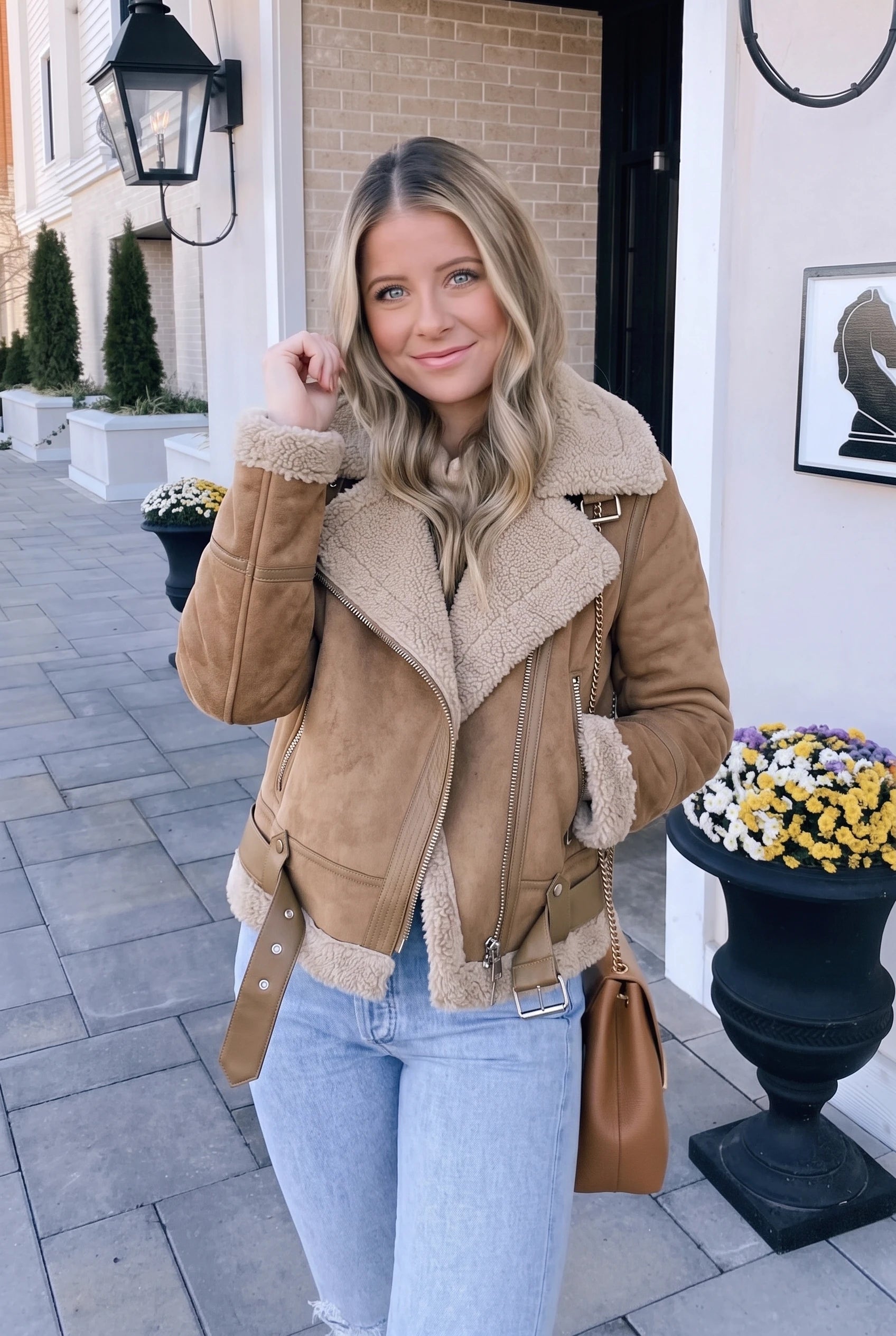 Women's Leather Jacket – Teddy Lining