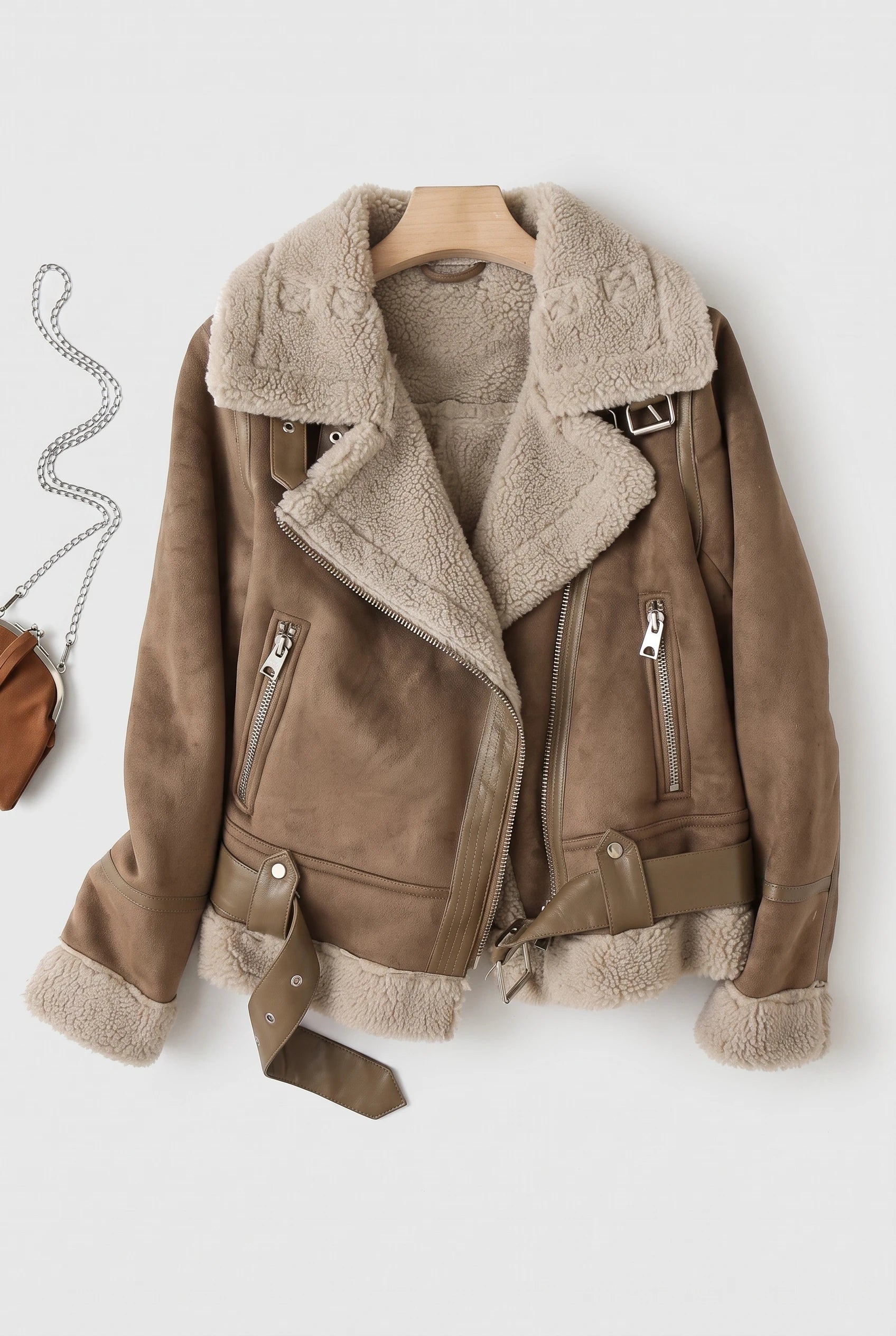 Women's Leather Jacket – Teddy Lining