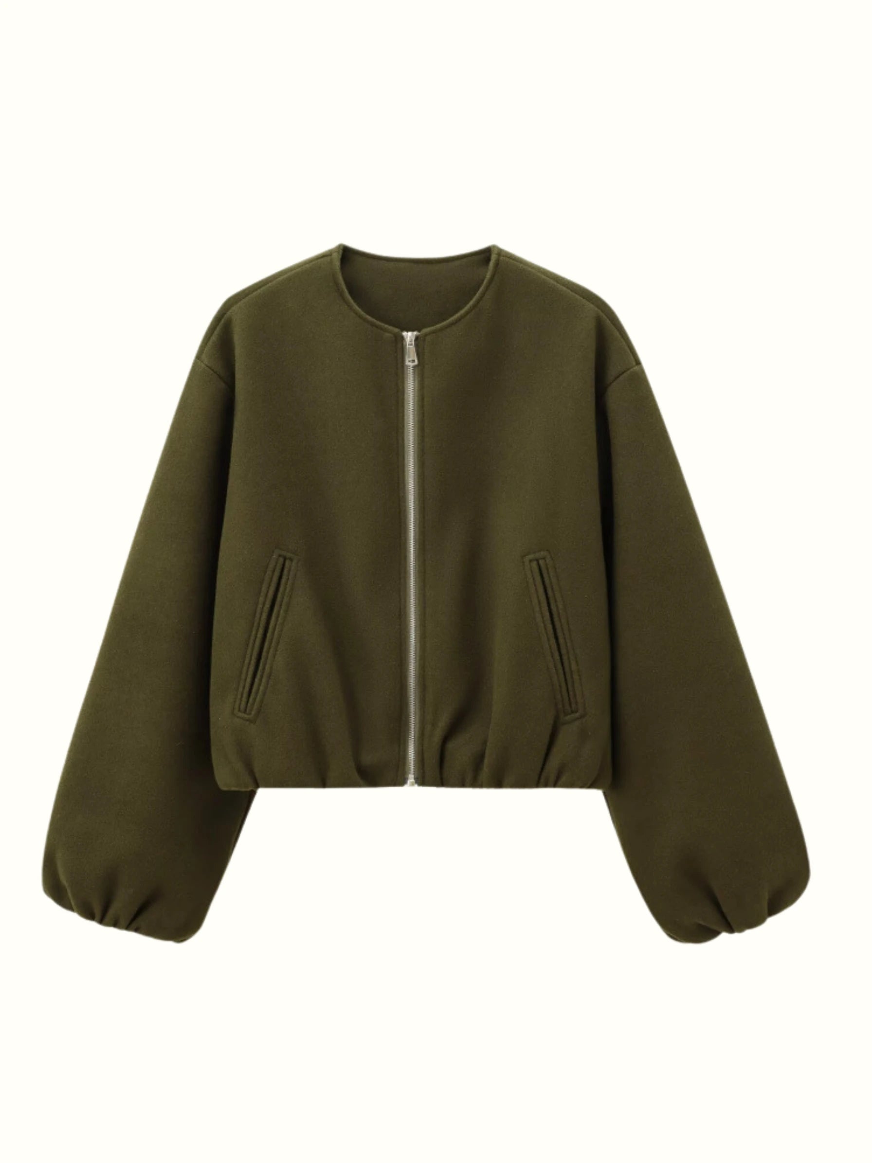 Women's Light Bomber Jacket – Zip Front