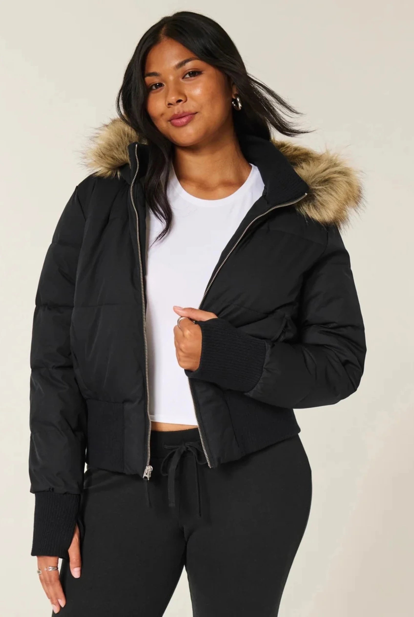 Women's Quilted Winter Jacket – Hooded