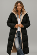 Amelia Laurent Hooded Longline Puffer Coat