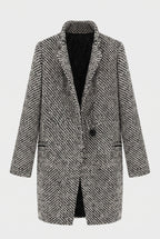 Women's Long Overcoat – Wool Blend