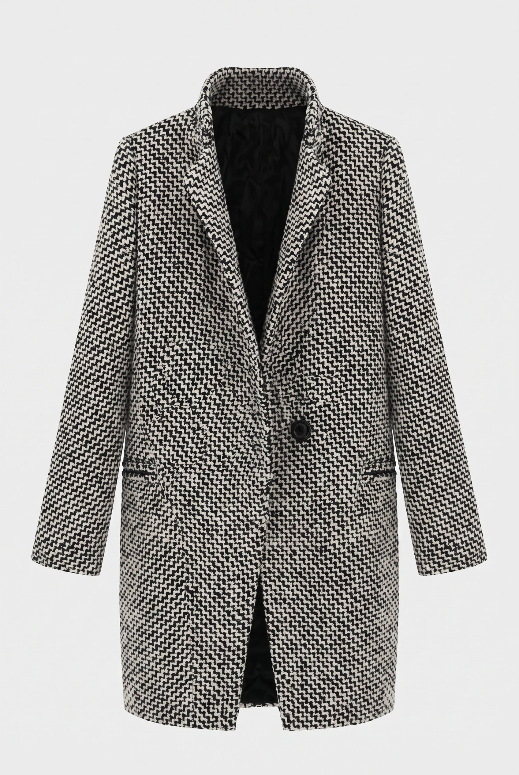 Women's Long Overcoat – Wool Blend