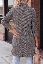 Women's Long Overcoat – Wool Blend