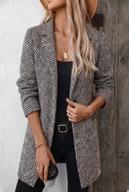 Women's Long Overcoat – Wool Blend