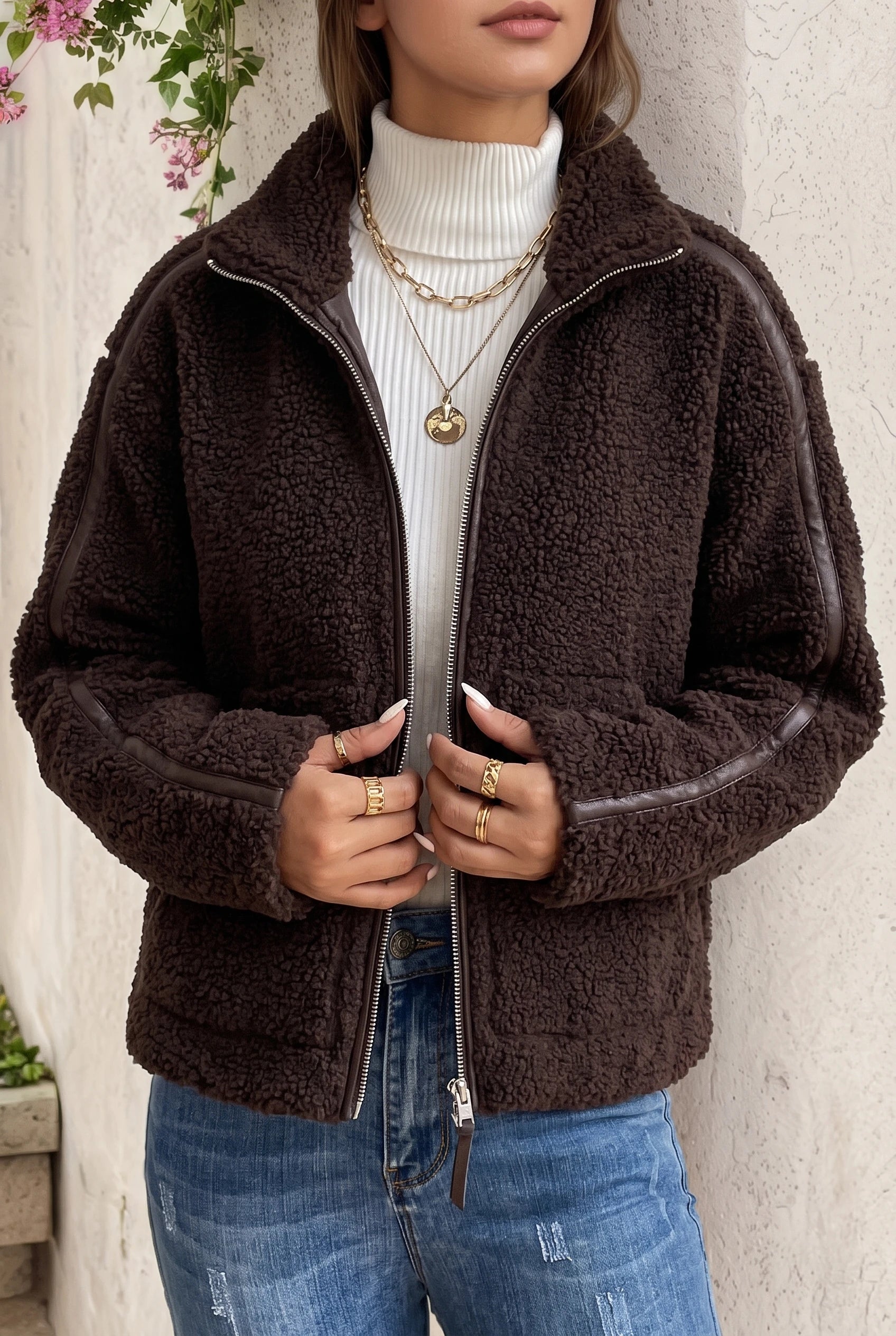 Women's Teddy Jacket – Sherpa Fleece