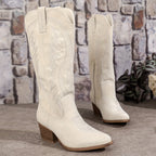 Women's Western Cowboy Boots – Mid-Calf