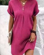 Women's A-Line Summer Dress - Lightweight Breezy Casual Day Style