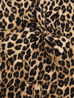 Women's Chic Leopard Print Blazer Jacket – Tie Waist