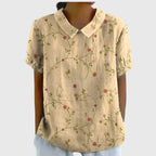Isabel | Blusa Floral Con Cuello