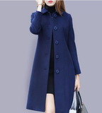 Women's Elegant Winter Trench Coat – Single Breasted