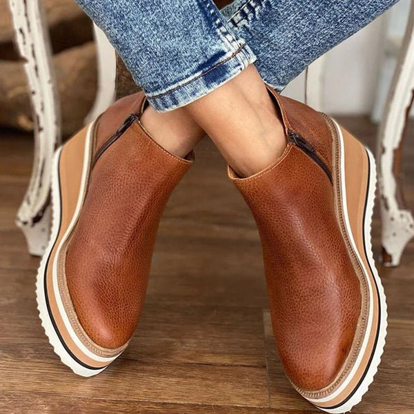 Inés | Botines Cómodos Con Cremallera