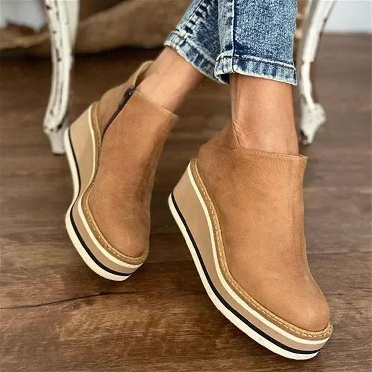 Inés | Botines Cómodos Con Cremallera