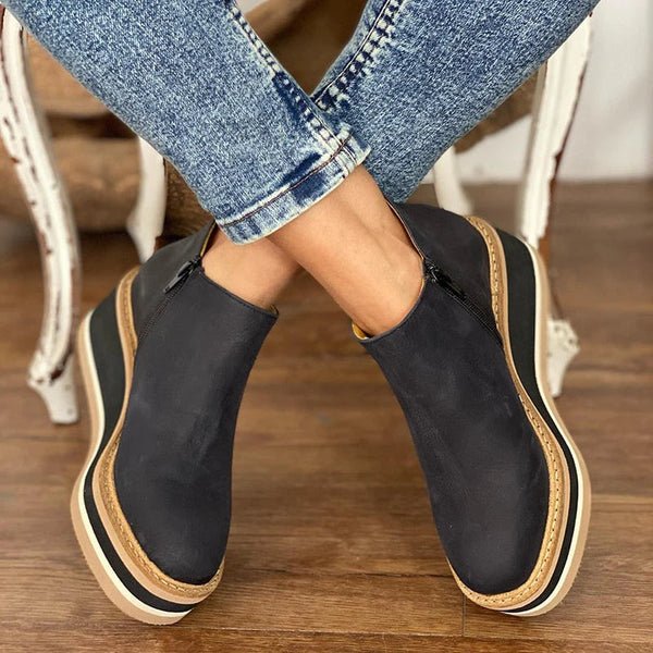 Inés | Botines Cómodos Con Cremallera