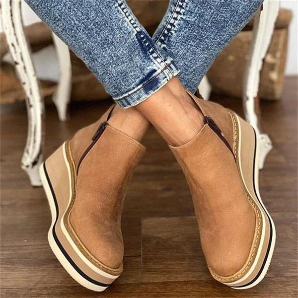 Inés | Botines Cómodos Con Cremallera