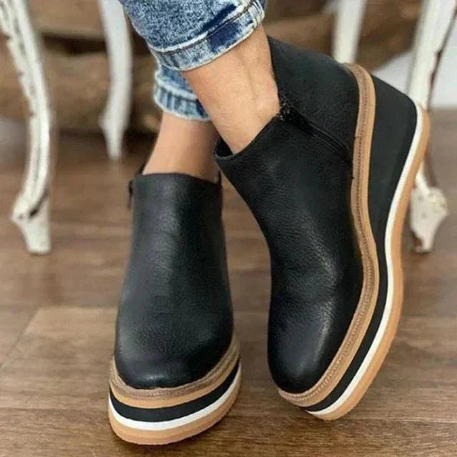 Inés | Botines Cómodos Con Cremallera