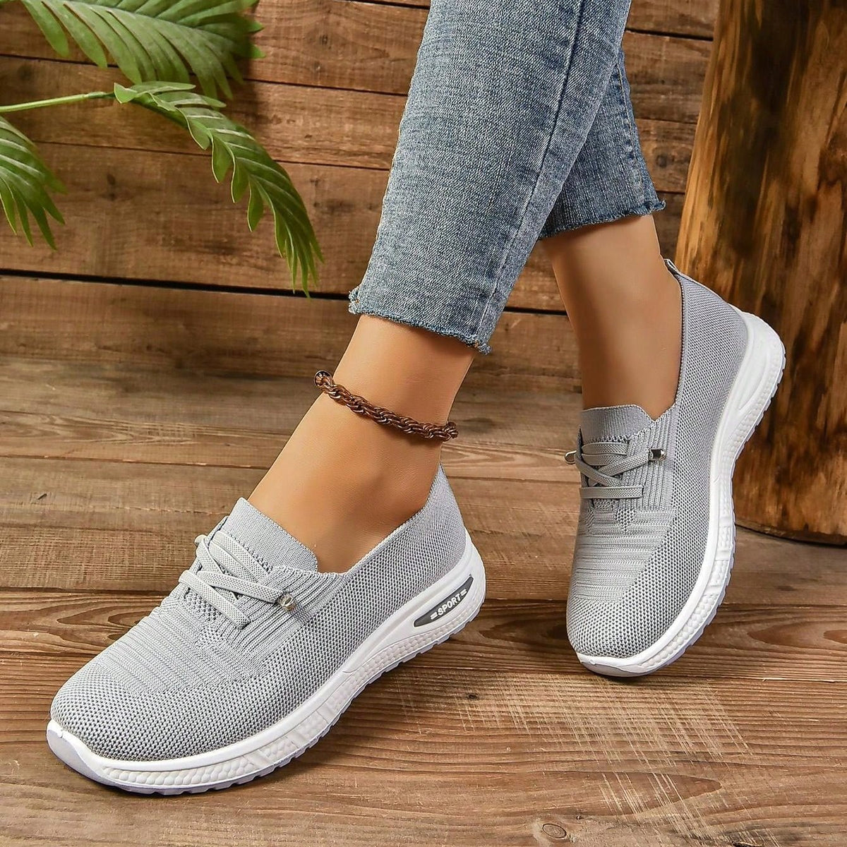 Evelyn | Cozy Low-Top Sneakers – Air Cushion