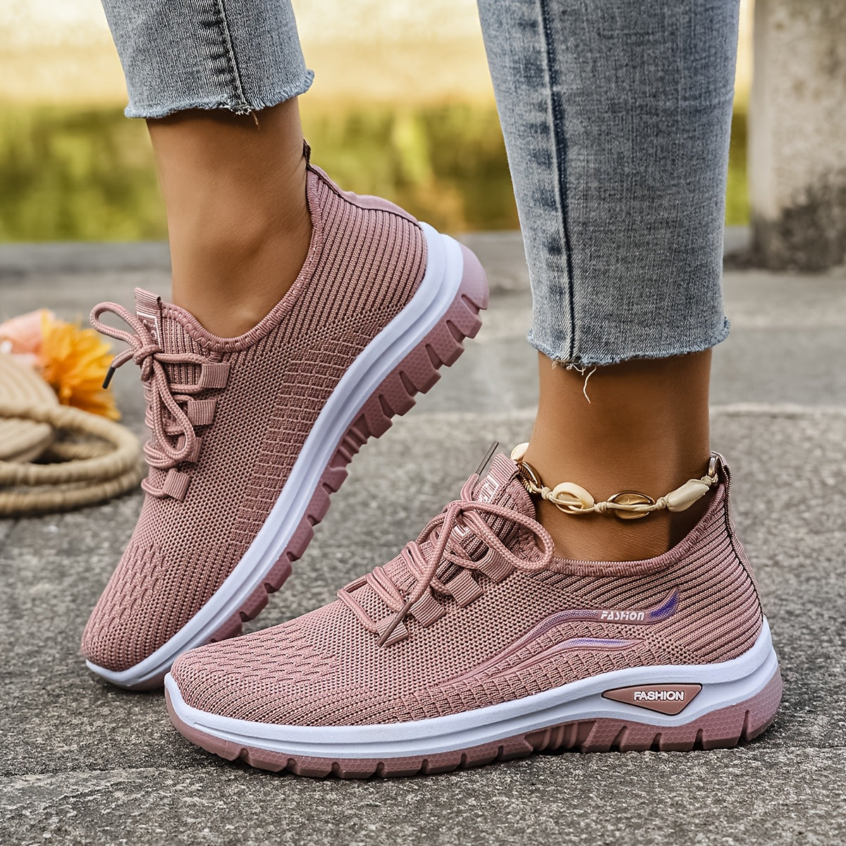 Women's Cozy Walking Sneakers – Wide Fit