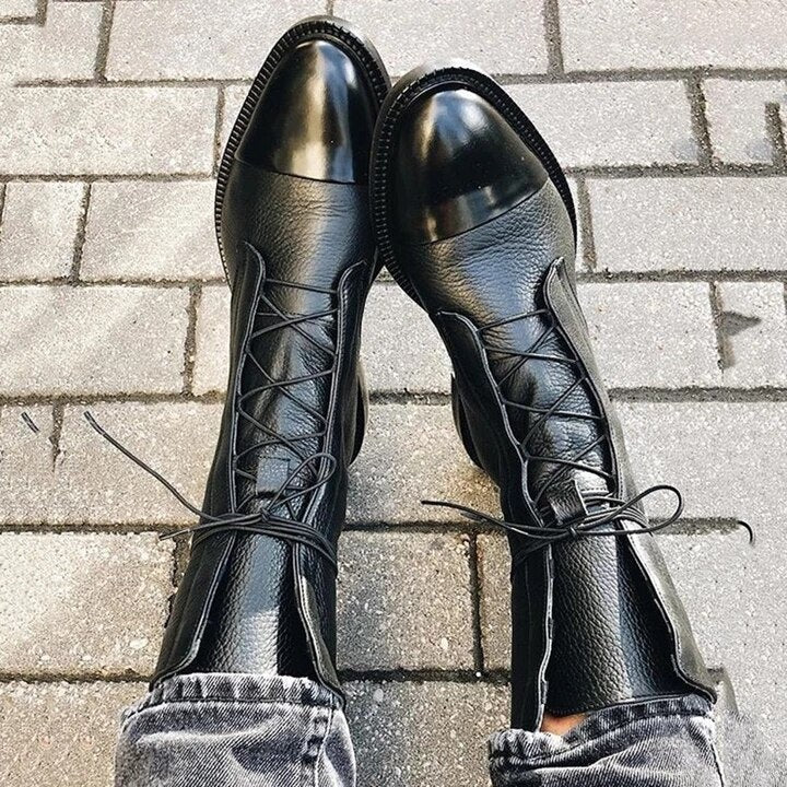 Beatriz | Botas Altas Con Cordones
