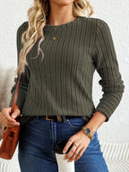 Longsleeve With Ribbed Texture