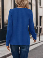 Longsleeve With Ribbed Texture