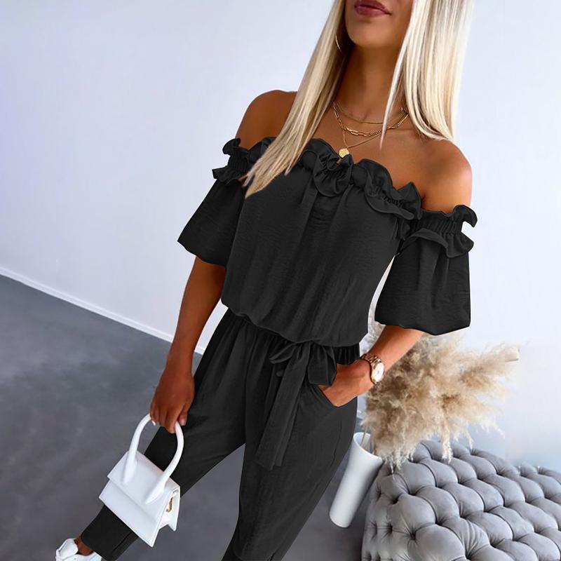 Alba | Mono Elegante Hombros Descubiertos