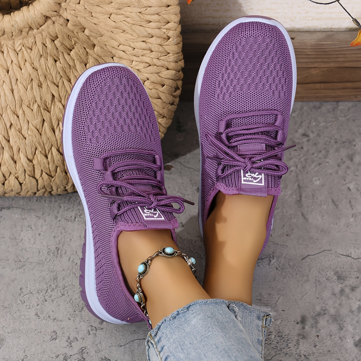 Women's Cozy Walking Sneakers – Wide Fit