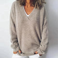 Women's Sofia Cashmere V-Neck Jumper – Relaxed Fit