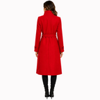 Charlotte | Elegant Long Coat – Button Front