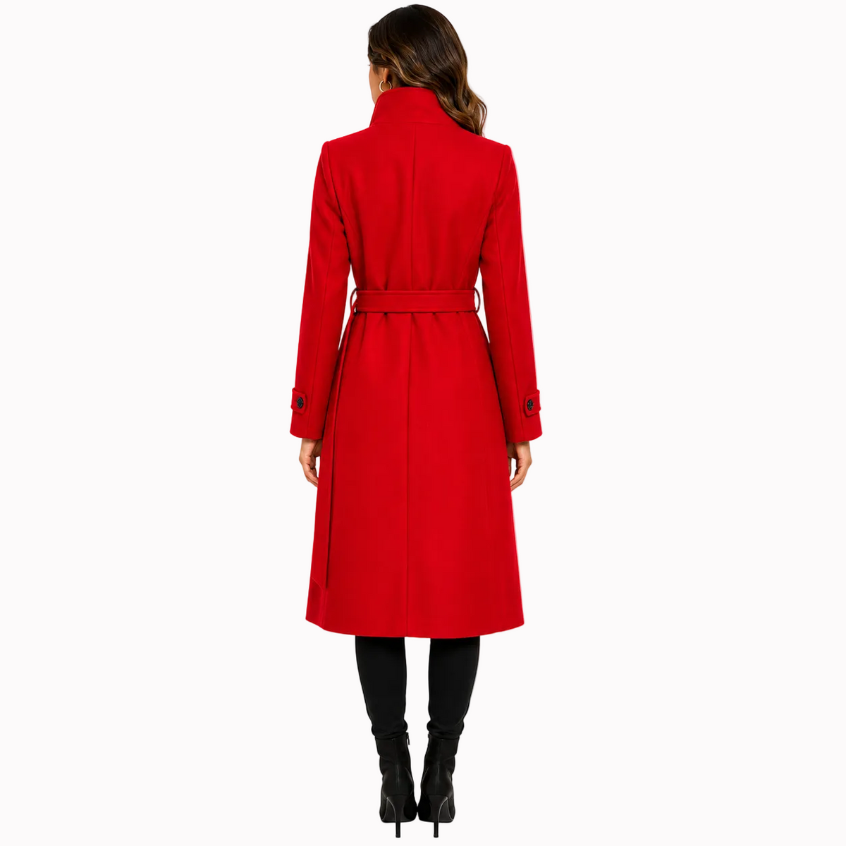 Charlotte | Elegant Long Coat – Button Front