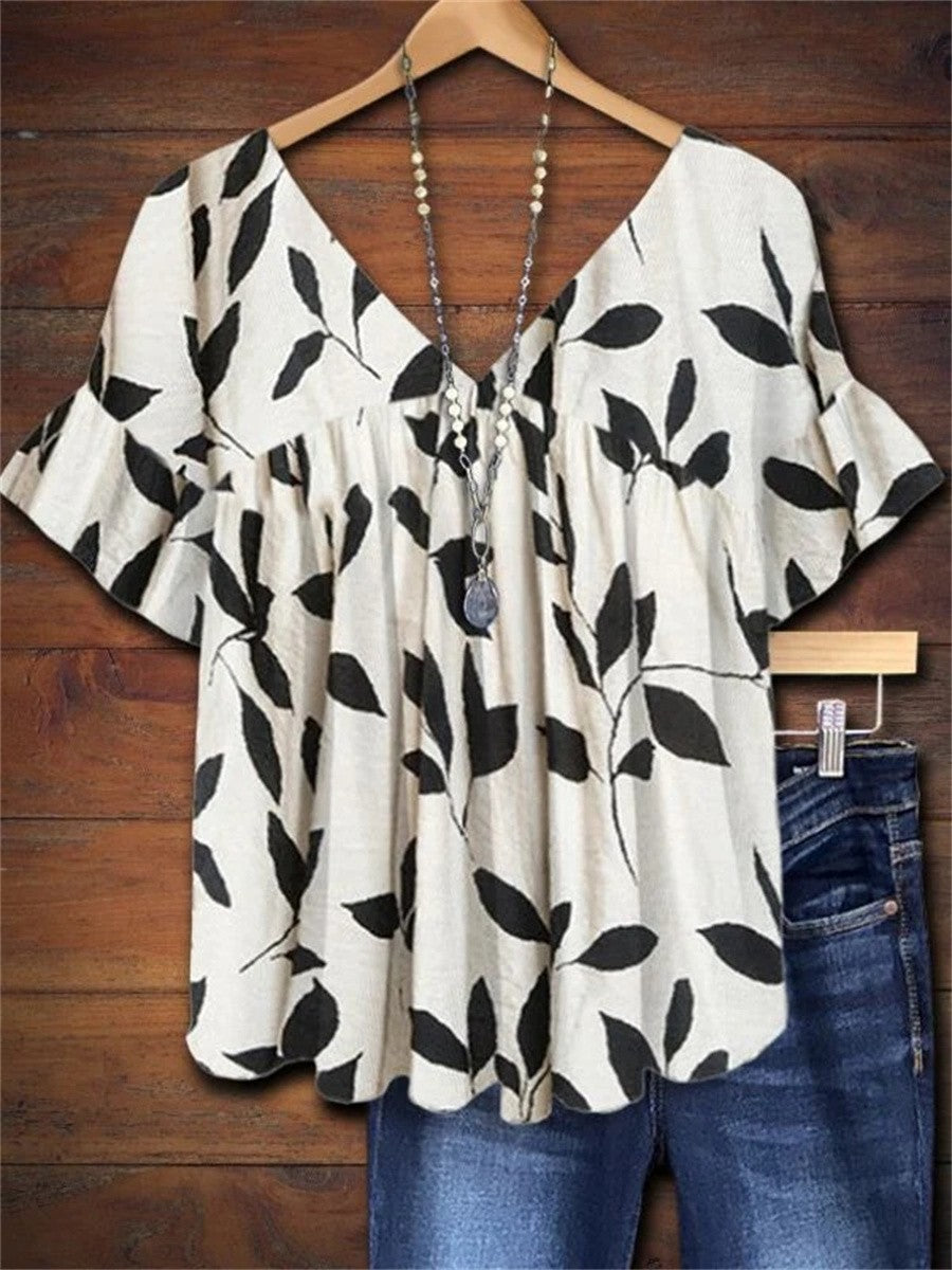 Belén | Blusa Suelta Con Estampado