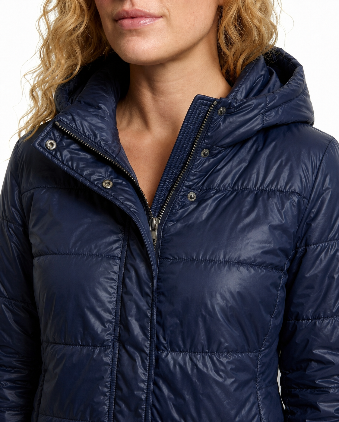 Women's Chic Quilted Puffer Jacket – Side Pockets