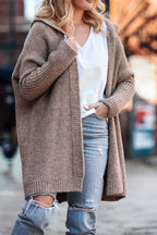 Women's Cozy Knit Cardigan – Color Block