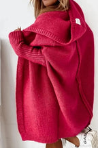 Women's Cozy Knit Cardigan – Color Block