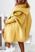 Women's Cozy Knit Cardigan – Color Block
