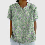 Isabel | Blusa Floral Con Cuello