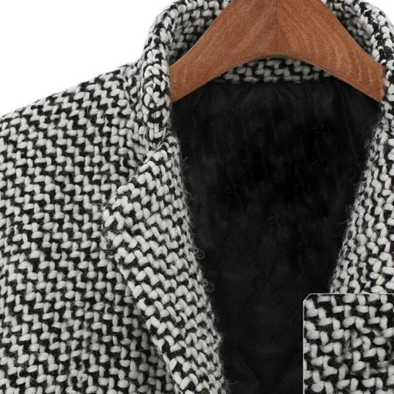 Women's Long Overcoat – Wool Blend
